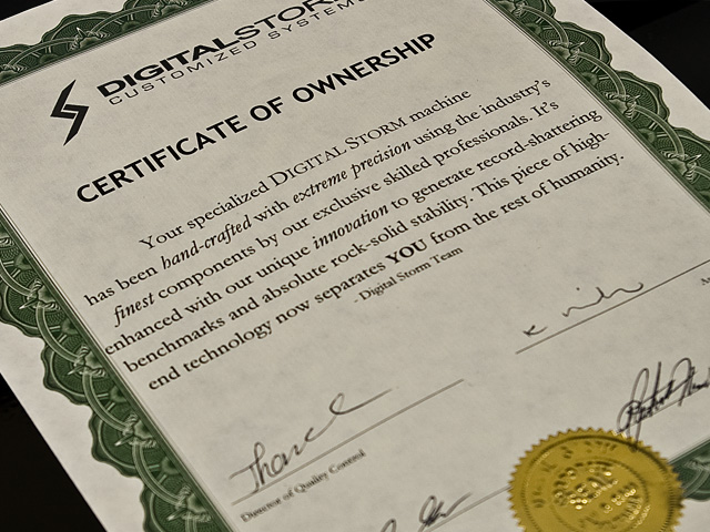 certificate of ownership sample