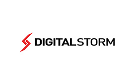 Digital Storm Horizontal White Logo