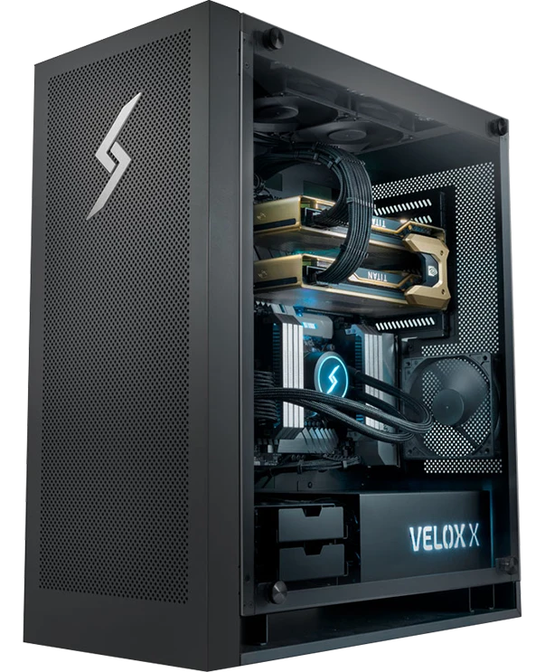 Velox Pro workstation, AMD Threadripper with 1× RTX PRO 4000 · 24GB
