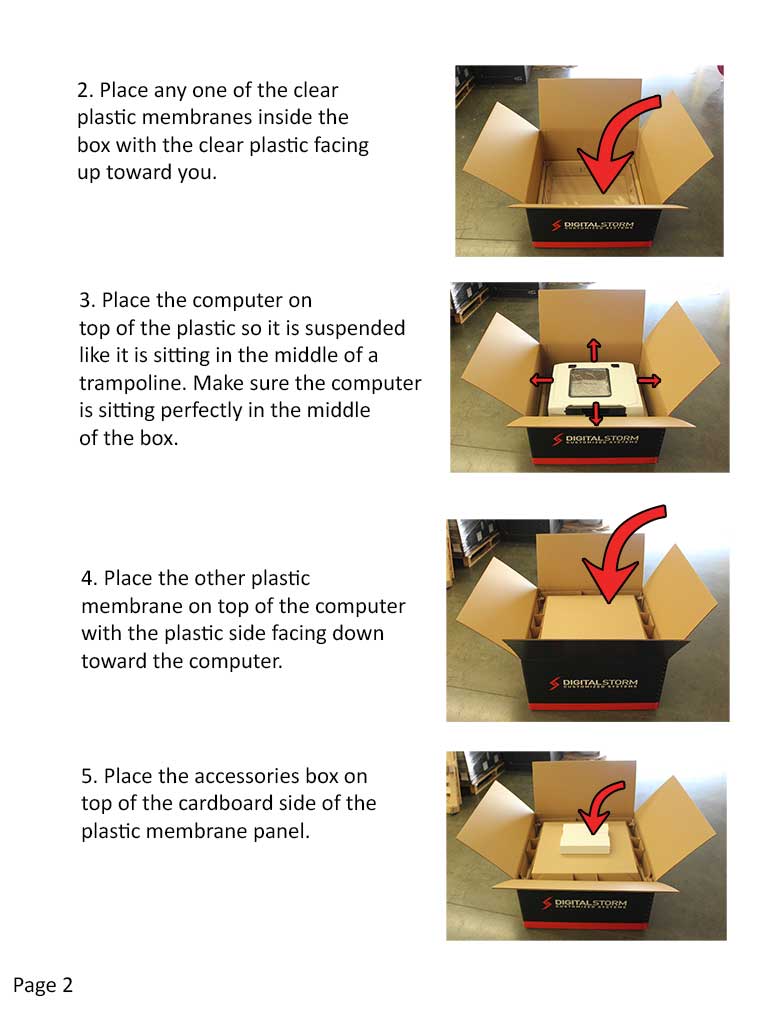 Packing Guide for Computers Digital Storm