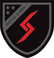 Digital Storm logo inside a shield