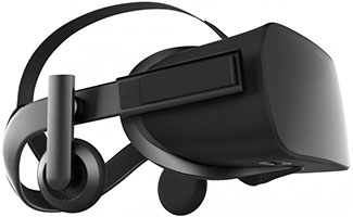 Oculus Rift virtual reality device picture