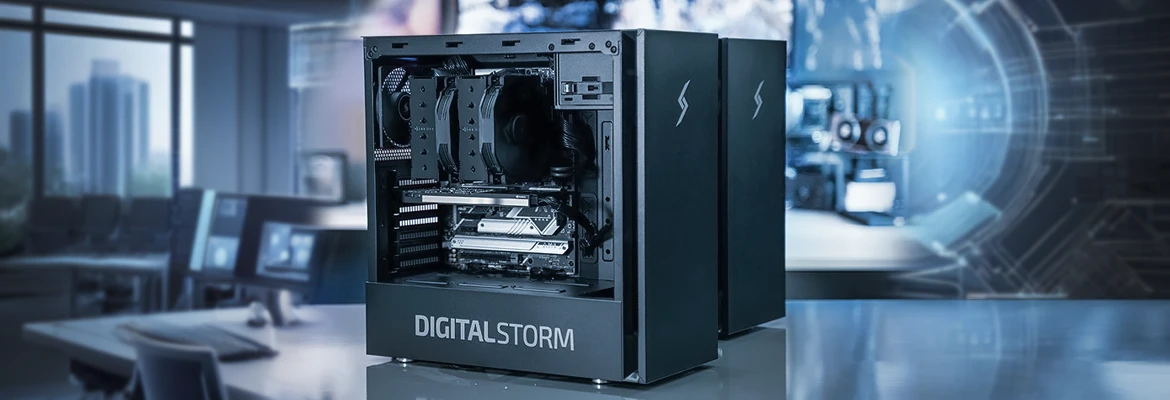 Two Digital Storm Workstations
